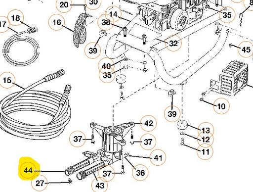 308861002 Homelite pressure washer inlet tube