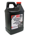 Black container with a red cap and label on a white background
