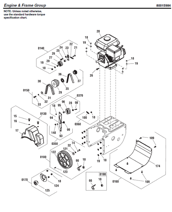 C950-52544-0 Craftsman Snowblower Parts List