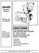 944.528262 Manual for Craftsman 30" Two-Stage Snow Thrower