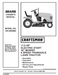 944.600080 Manual for Craftsman 17.5 HP 42" Lawn Tractor