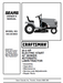 944.603890 Manual for Craftsman 20.0 HP 42" Lawn Tractor