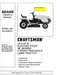 944.605251 Manual for Craftsman 12.5 HP 38" Lawn Tractor