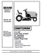 944.605650 Manual for Craftsman 16.5 HP 42" Lawn Tractor