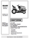 944.606912 Manual for Craftsman 20.0 HP 42" Lawn Tractor