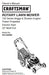 944.362080 Manual for Craftsman Self-Propelled Lawn Mower