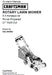 944.365550 Manual for Craftsman 21" Self-Propelled Multi-Cut Lawn Mower
