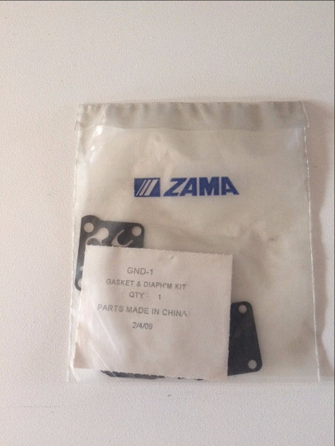 GND-1 Zama GASKET & DIAPHRAGM KIT