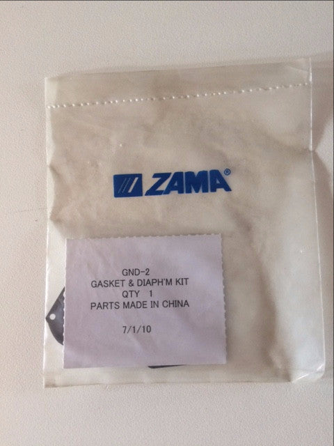 GND-2 Zama GASKET & DIAPHRAGM KIT