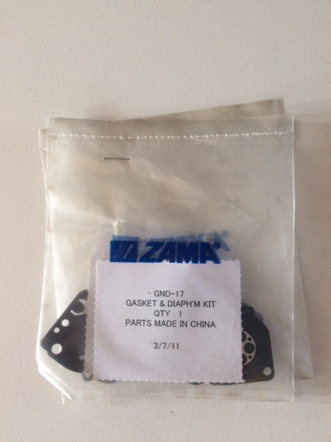 GND-17 Zama GASKET & DIAPHRAGM KIT