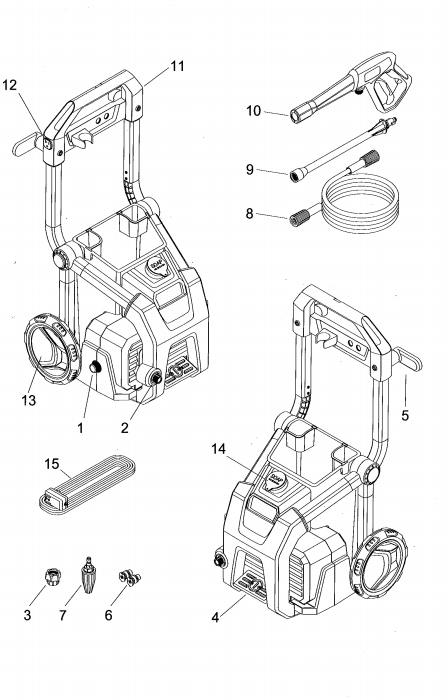 K1800 Parts List for Karcher 1.106-110.0