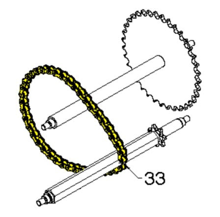 532401619 Craftsman Snowblower Replacement Drive Chain 401619 - NO LONGER AVAILABLE