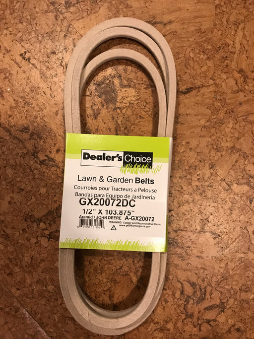 GX20072DC Dealers Choice Belt Replaces GX20072