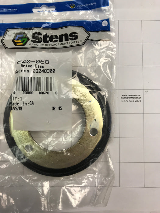 240-068 Stens Snowblower Drive Disc Replaces Craftsman 1501435MA John Deere M110594 AM123355