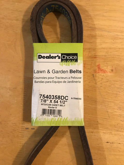 7540358DC DEALERS CHOICE Drive BELT 7/8 X 54.5"